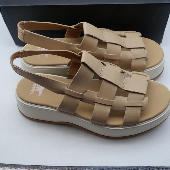 NEW Sorel Women's Size  9.5 Dayspring Slingback Sandals Honest Beige Tan - Picture 7 of 14